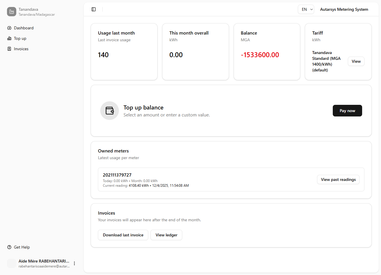 Consumer wallet & top-up